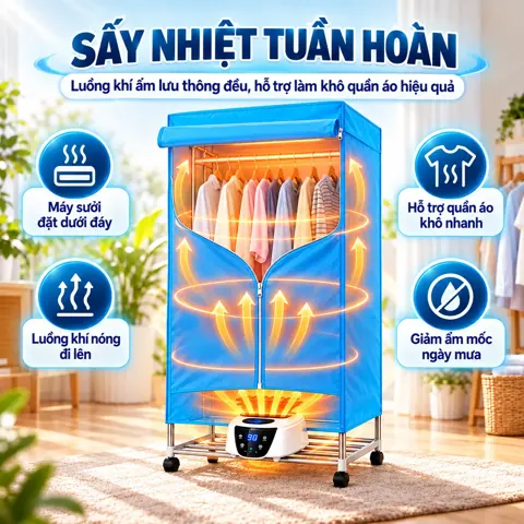 Luồng khí ấm lưu thông